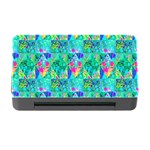 Garden Quilt Painting With Hydrangea And Blues Memory Card Reader with CF Front