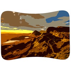 Scotland Monti Mountains Mountain Velour Seat Head Rest Cushion by Pakrebo