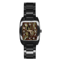 New York City Skyscrapers Stainless Steel Barrel Watch by Pakrebo