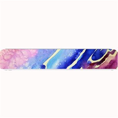 Painting Abstract Blue Pink Spots Small Bar Mats by Pakrebo