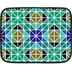 Mosaic Triangle Symmetry Fleece Blanket (Mini) 35 x27  Blanket