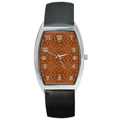Mosaic Triangle Symmetry Barrel Style Metal Watch by Pakrebo