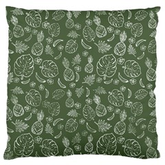 Tropical Pattern Large Flano Cushion Case (two Sides) by Valentinaart
