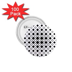 Square Diagonal Pattern Monochrome 1 75  Buttons (100 Pack)  by Pakrebo