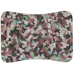 Gray Facets Velour Seat Head Rest Cushion by artifiart