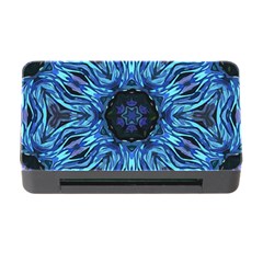 Background Blue Flower Memory Card Reader With Cf by Pakrebo