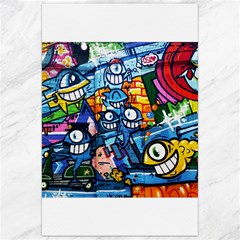 Graffiti Urban Colorful Graffiti Cartoon Fish Canvas 24  X 36  by genx