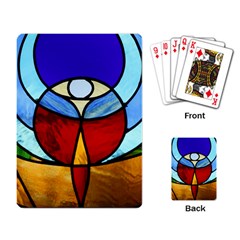 Church Window Glass Tiffany Playing Cards Single Design by Pakrebo