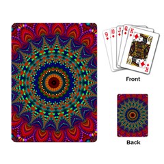Kaleidoscope Mandala Pattern Playing Cards Single Design by Pakrebo