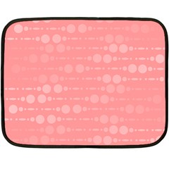 Background Polka Dots Pink Fleece Blanket (mini) by Mariart