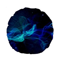 Electric Wave Standard 15  Premium Round Cushions by JezebelDesignsStudio