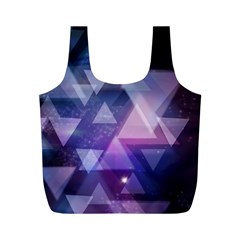 Geometric Triangle Full Print Recycle Bag (m) by Mariart