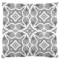 Mandala Line Art Large Flano Cushion Case (one Side) by Mariart