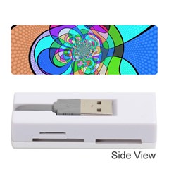 Retro Wave Background Pattern Memory Card Reader (stick) by Mariart