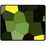 Mosaic Structure Background Tile Double Sided Fleece Blanket (Medium)  58.8 x47.4  Blanket Back