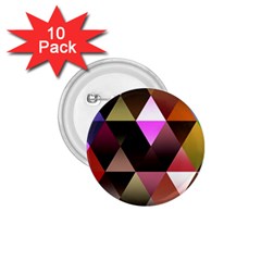 Abstract Geometric Triangles Shapes 1 75  Buttons (10 Pack) by Pakrebo