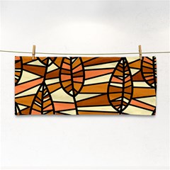Autumn Leaf Mosaic Seamless Hand Towel by Pakrebo