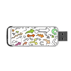 Desktop Pattern Art Graphic Design Portable Usb Flash (one Side) by Pakrebo