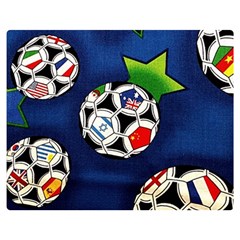 Textile Football Soccer Fabric Double Sided Flano Blanket (medium)  by Pakrebo