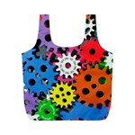 The Gears Are Turning Full Print Recycle Bag (M) Back