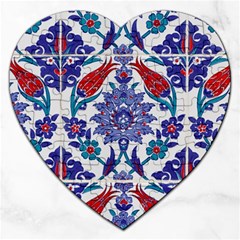 Art Artistic Ceramic Colorful Jigsaw Puzzle (heart) by Pakrebo