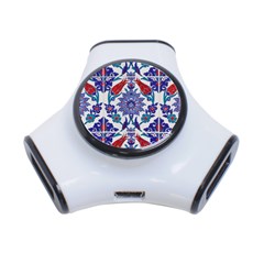 Art Artistic Ceramic Colorful 3-port Usb Hub by Pakrebo