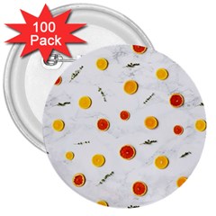 Citrus Thyme 3  Buttons (100 Pack)  by WensdaiAmbrose