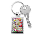 Supersonic Pyramid Protector Angels Key Chains (Rectangle)  Front