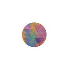 Triangle Pattern Mosaic Shape 1  Mini Buttons by Pakrebo