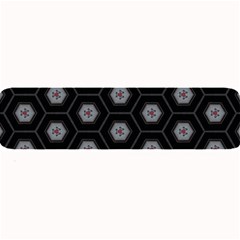 Geometric Pattern - Black Large Bar Mats by WensdaiAmbrose