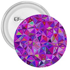 Pink Triangle Background Abstract 3  Buttons by Mariart