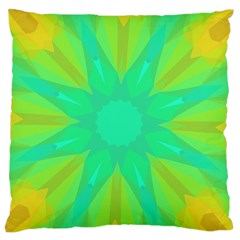 Kaleidoscope Background Green Standard Flano Cushion Case (one Side) by Mariart