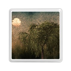 Willow At Sunset Memory Card Reader (square) by LoolyElzayat