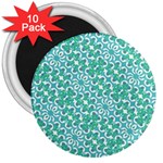 Colorful Abstract Print Pattern 3  Magnets (10 pack)  Front