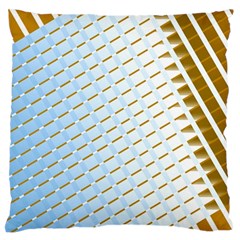 Diagonal Seamless Line Design Large Flano Cushion Case (two Sides) by LoolyElzayat