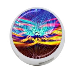 Colorful Chakra Lsd Spirituality 4-port Usb Hub (one Side) by Pakrebo