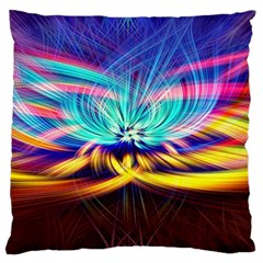 Colorful Chakra Lsd Spirituality Large Flano Cushion Case (two Sides) by Pakrebo