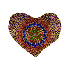 Tile Background Image Ornament Standard 16  Premium Heart Shape Cushions by Pakrebo