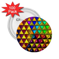 Cube Diced Tile Background Image 2 25  Buttons (100 Pack)  by Pakrebo
