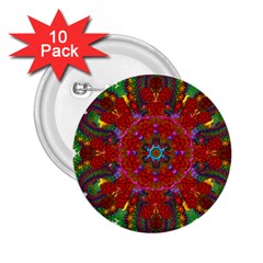 Mandala Fractal Graphic Design 2 25  Buttons (10 Pack)  by Pakrebo