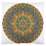 Colorful Pattern Color Large Flano Cushion Case (Two Sides) Back