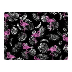 Flamingo Pattern Double Sided Flano Blanket (mini)  by Valentinaart