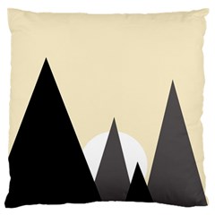 Geometric Landscape Large Flano Cushion Case (one Side) by Valentinaart