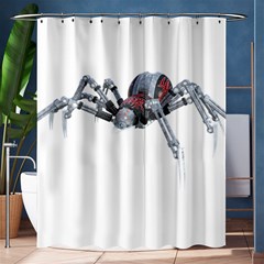 Spider Arachnid Animal Robot Shower Curtain 60  X 72  (medium)  by Wegoenart