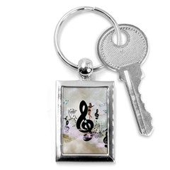 Dancing On A Clef Key Chains (rectangle)  by FantasyWorld7