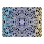 Tile Design Art Mosaic Pattern Double Sided Flano Blanket (Mini)  35 x27  Blanket Back