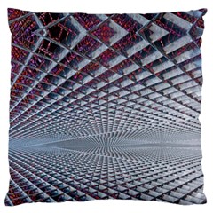 Metal Sci Fi Fantasy Background Large Flano Cushion Case (two Sides) by Pakrebo