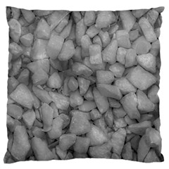 Soft Gray Stone Pattern Texture Design Large Flano Cushion Case (two Sides) by dflcprintsclothing