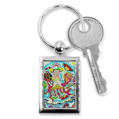 Supersonic Octopus Key Chains (rectangle)  by chellerayartisans