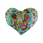 Supersonic Octopus Standard 16  Premium Heart Shape Cushions Back